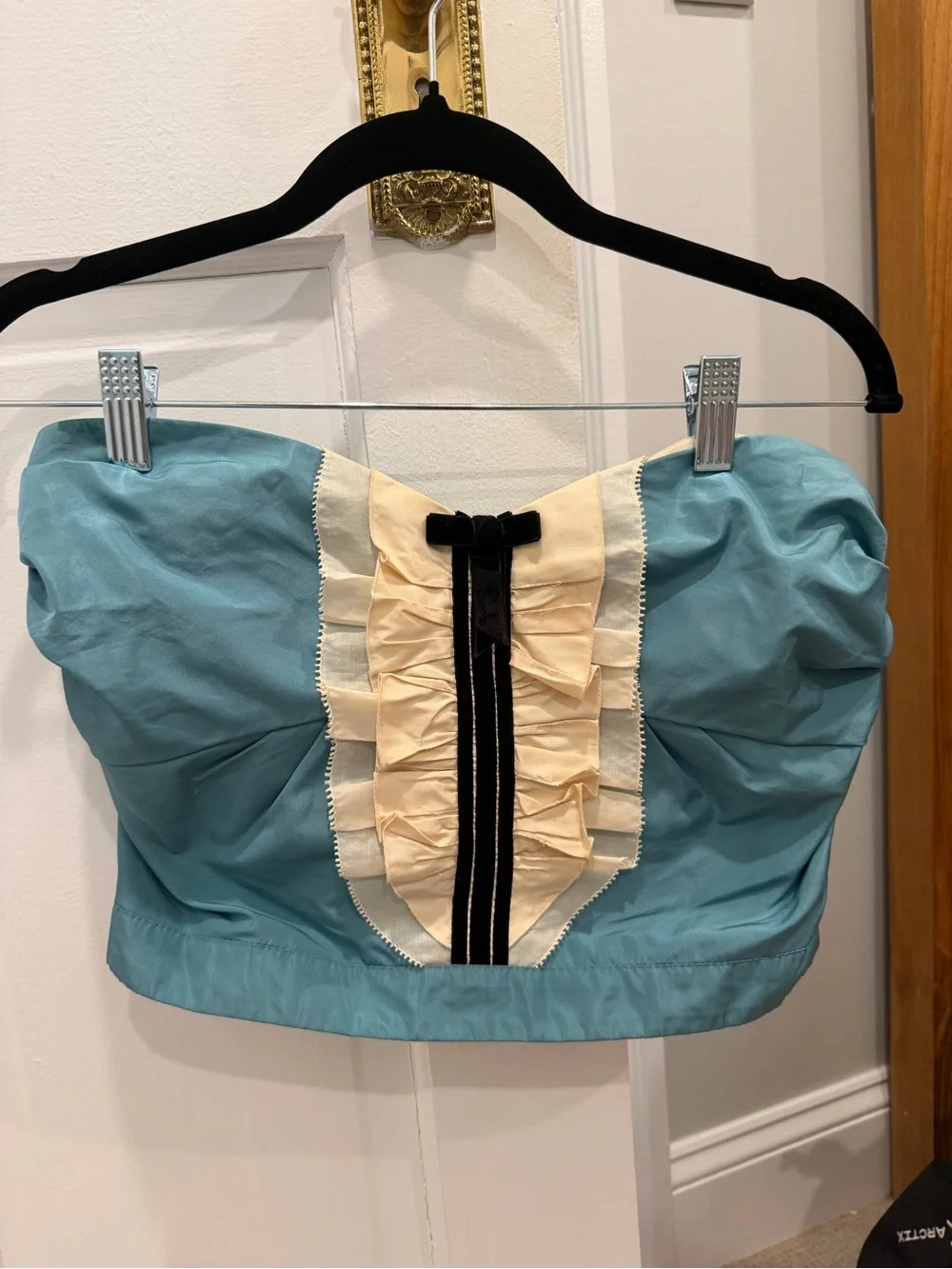 Louis Vuitton Fall 2004 Blue Corset Top